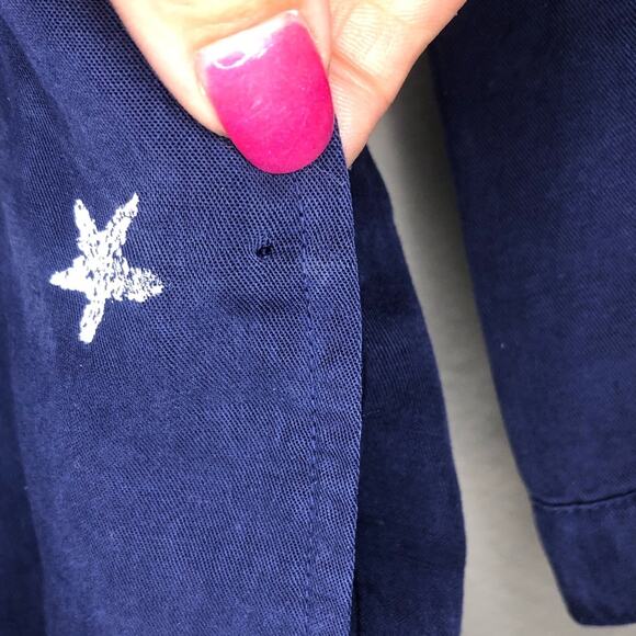 Cloth & Stone Cross Navy Star Front Romper - Picture 11 of 11